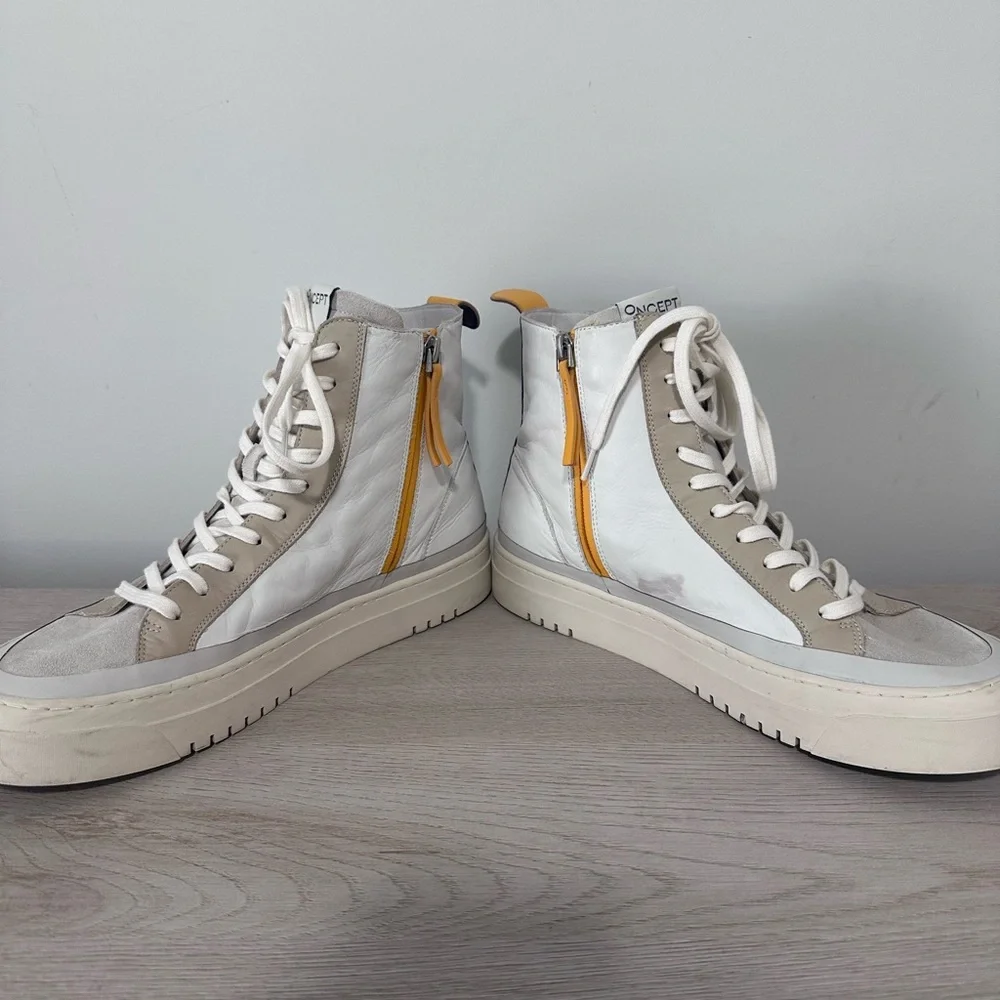 Oncept Lisbon High Top Leather Sneaker - Size 9.5 - Picture 7 of 14